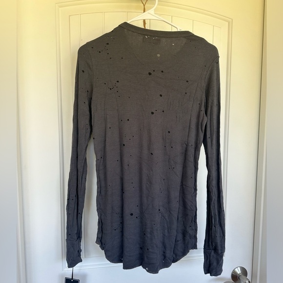 Michael Lauren Distressed long sleeve super soft tee-Size Large - Picture 9 of 10
